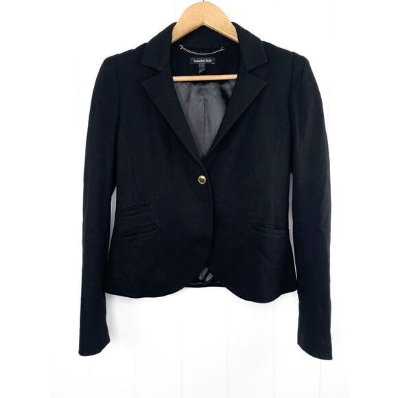 Isabella Oliver Black Maternity Blazer Double Pockets Size 1 - Picture 1 of 10